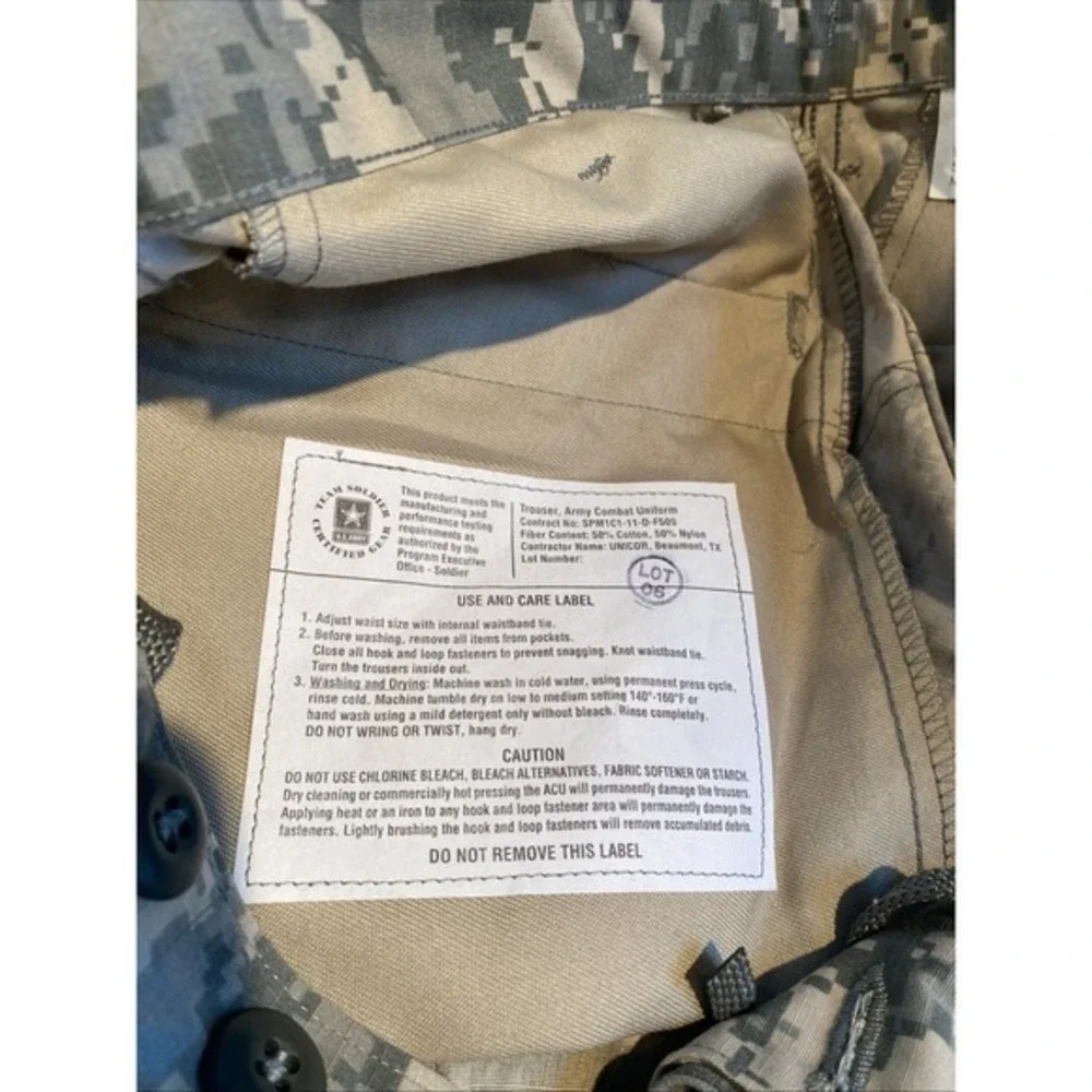 US Army Desert Officer Camouflage Cargo‎ Pants Weather small/x short 3615